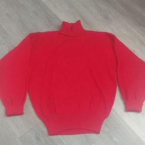 Meister Vintage Men's Ski Sweater Sun pattern. S